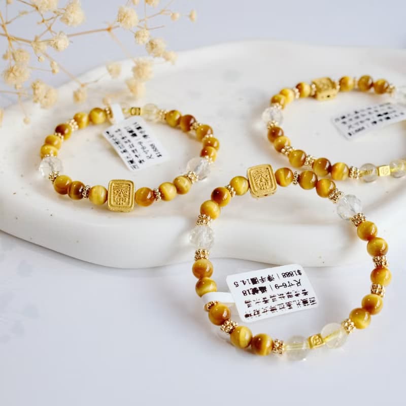 Amelia Jewelry丨西藏扎基拉姆女財神丨天然富足守護虎眼石原創