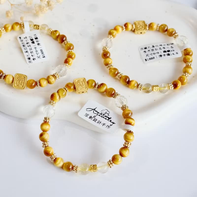 Amelia Jewelry丨西藏扎基拉姆女財神丨天然富足守護虎眼石原創