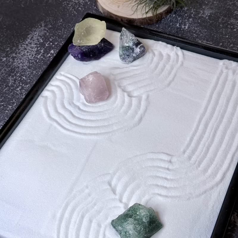 枯山水禪繞畫 / 彩虹水晶 /招財 / 開運 /