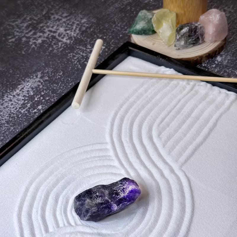 枯山水禪繞畫 / 彩虹水晶 /招財 / 開運 /