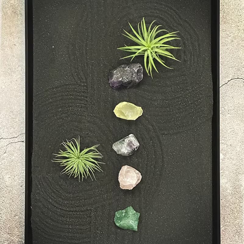 枯山水禪繞畫 / 彩虹水晶 /招財 / 開運 /