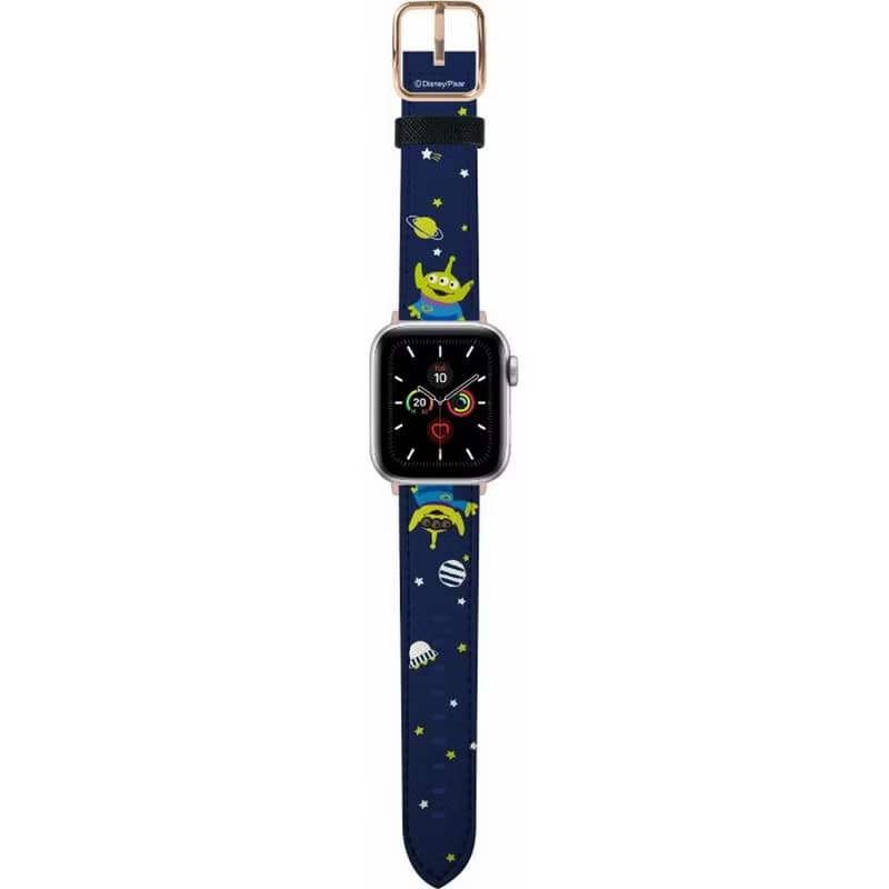 迪士尼彼思三眼仔玩具總動員十字壓紋牛皮革Apple Watch真皮錶帶
