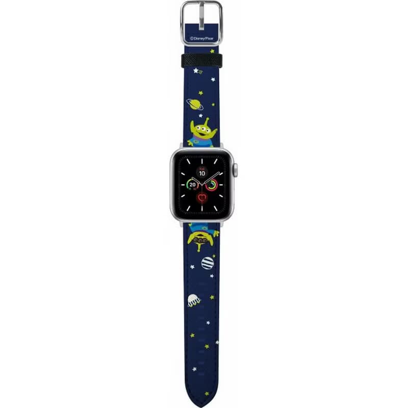 迪士尼彼思三眼仔玩具總動員十字壓紋牛皮革Apple Watch真皮錶帶