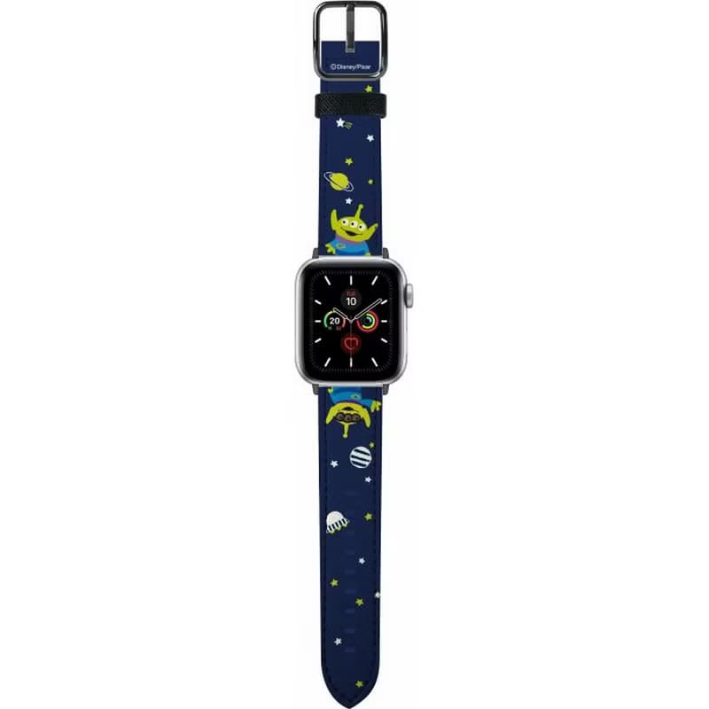 迪士尼彼思三眼仔玩具總動員十字壓紋牛皮革Apple Watch真皮錶帶