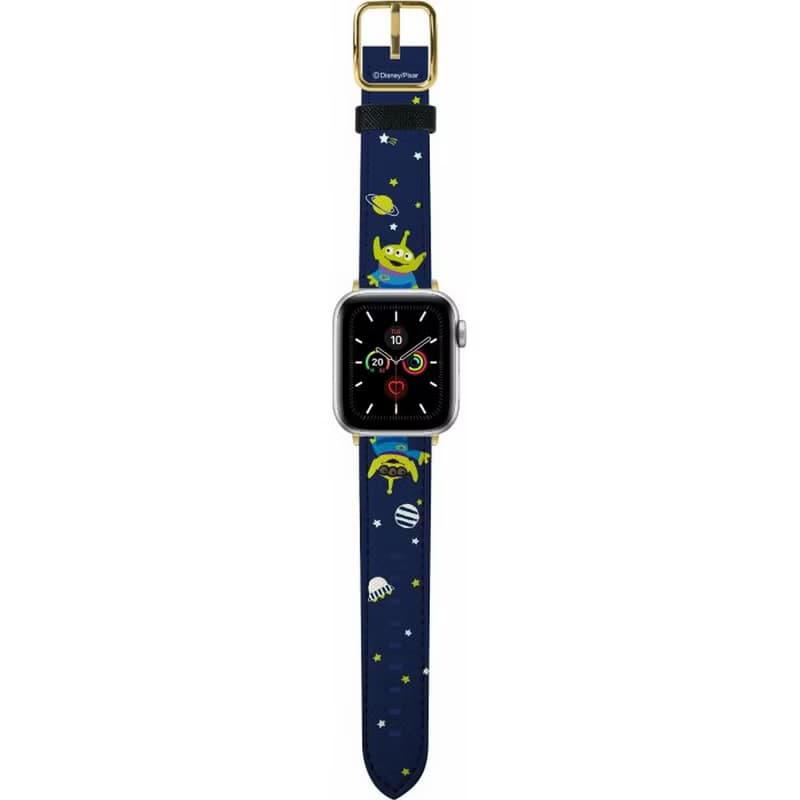 迪士尼彼思三眼仔玩具總動員十字壓紋牛皮革Apple Watch真皮錶帶