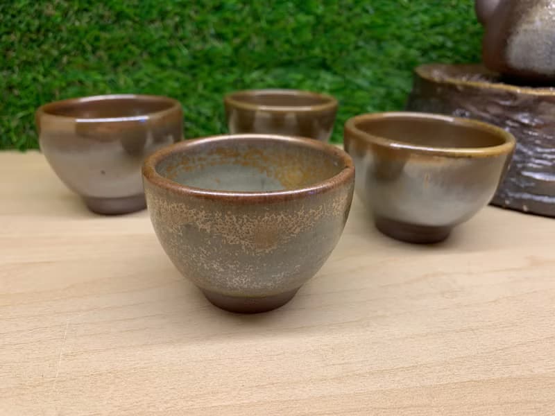 澄金品茗金剛杯 l 柴燒