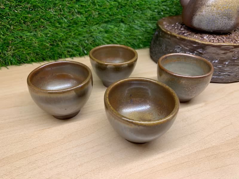 澄金品茗金剛杯 l 柴燒