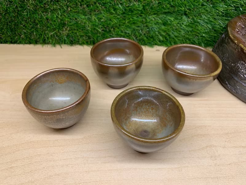 澄金品茗金剛杯 l 柴燒