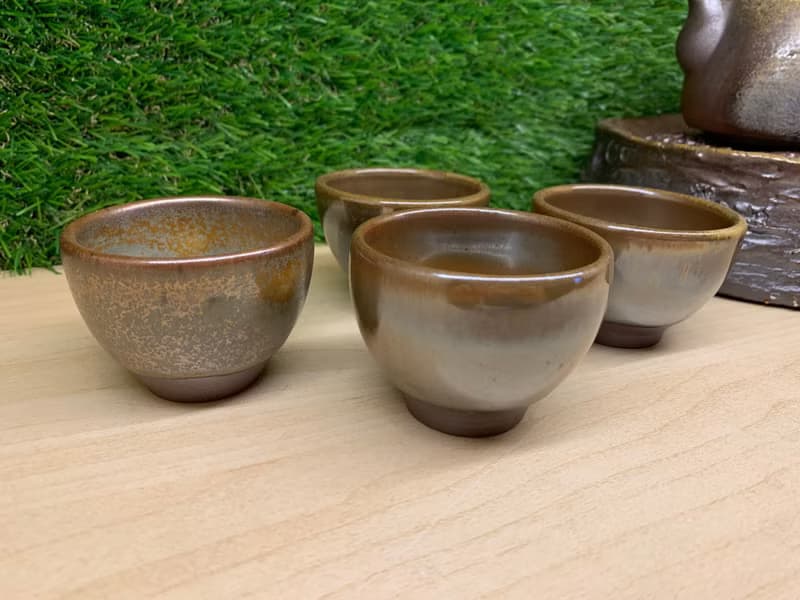 澄金品茗金剛杯 l 柴燒