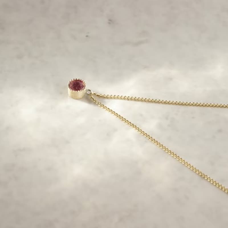 K18 Citrine birth stone pendant {P033K18CT}