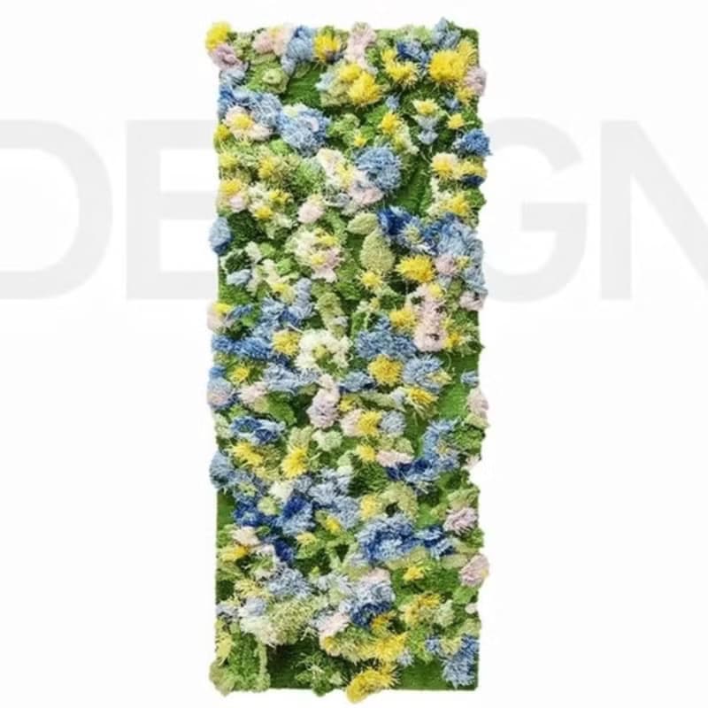 北歐風 手作 紐西蘭羊毛地毯 綠色森林 客廳臥室 床邊墊 家居裝飾