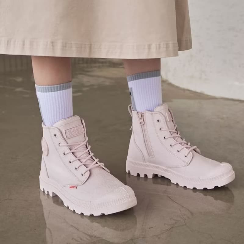 PALLADIUM COATED ZIP 金級皮革橘標拉鍊防水靴74069