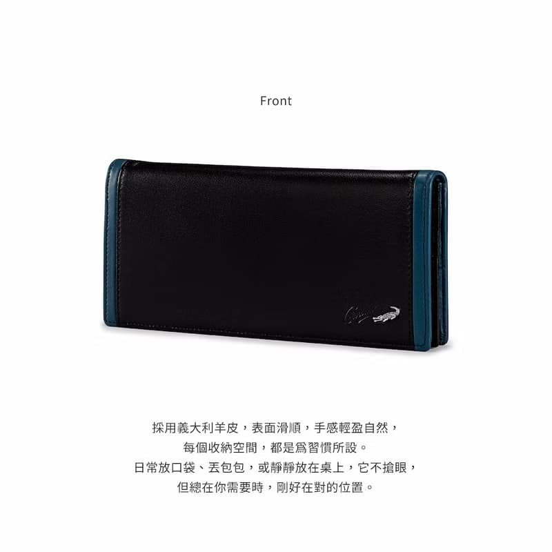 【送禮推薦/24H出貨】男生長夾 13卡單鈔 多置物隔層-0103-11801