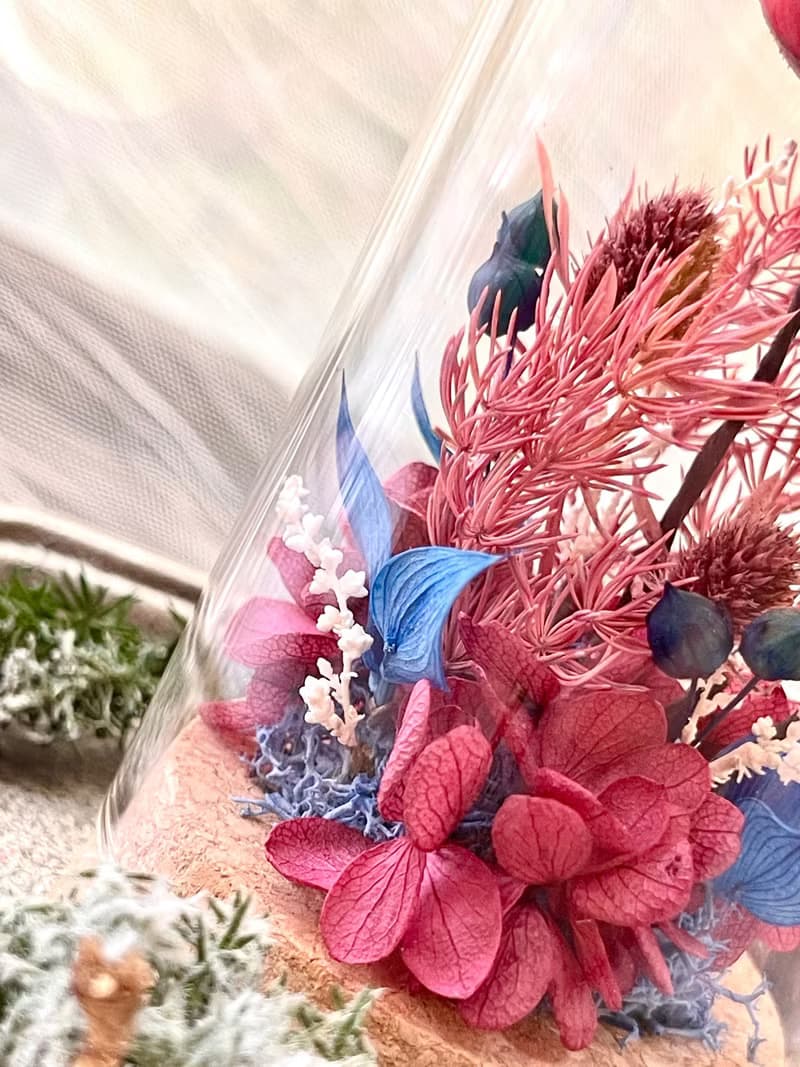 Rosemary小小花園玻璃罩-爵士與舞孃   永生花/情人節/生日/畢業