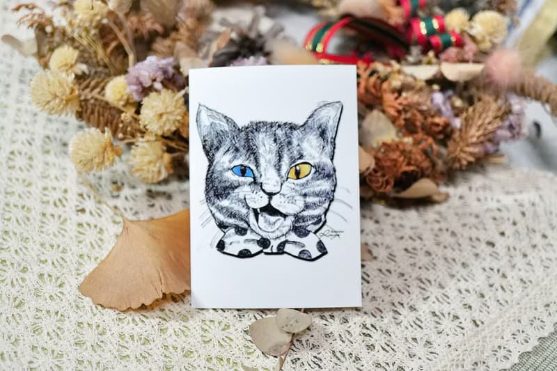 傲嬌貓─手繪日製動物療癒防水貼紙/小卡片/行李箱/筆電