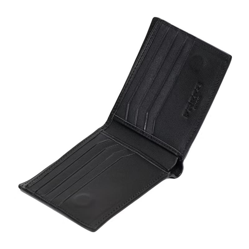 【FREED】紳士極潤頭層納帕(Nappa)真皮短夾-黑色 父親節 七夕