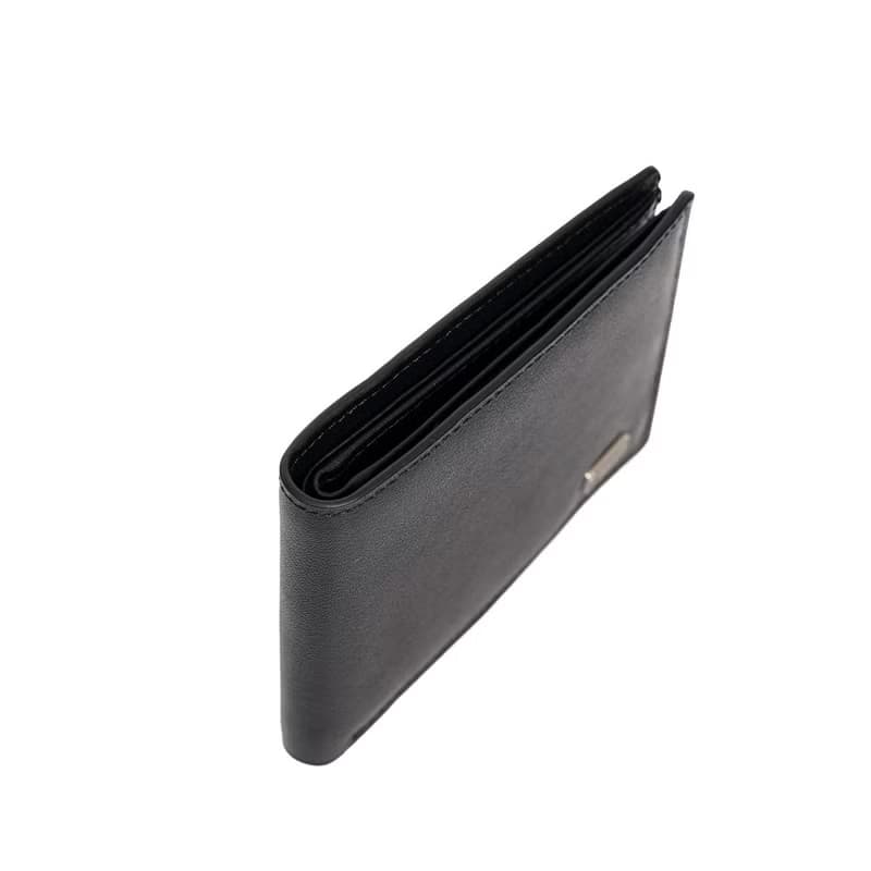 【FREED】紳士極潤頭層納帕(Nappa)真皮短夾-黑色 父親節 七夕