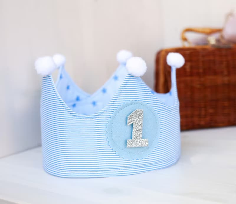 Blue Baby Crown, Play Crown, Pretend Play Crown,