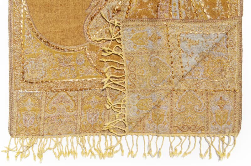 喀什米爾Cashmere/水煮羊毛披肩/針織圍巾/刺繡圍巾/羊絨披巾-花