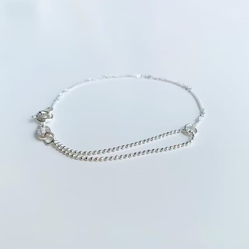 925純銀 / 造型設計 • 雙鍊手鍊