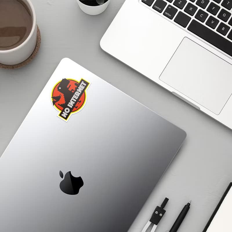 No Internet 防水貼紙組合 可貼筆電 行李箱 汽機車 061