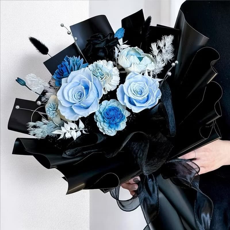 海洋之吻永生花束永生花束(贈送5ml香氛油)