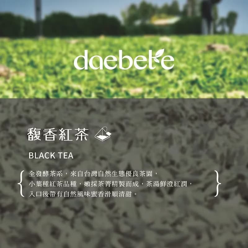 【daebete】馥香紅茶茶包輕巧盒 產銷履歷  (3g*6包)│快速出貨