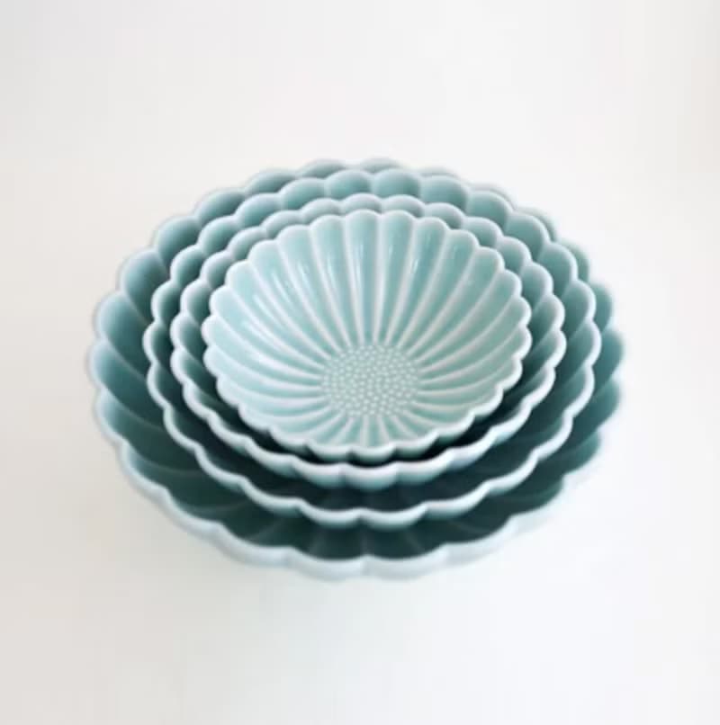 小小菊花瓣碗 - 青瓷 | 母親節禮物