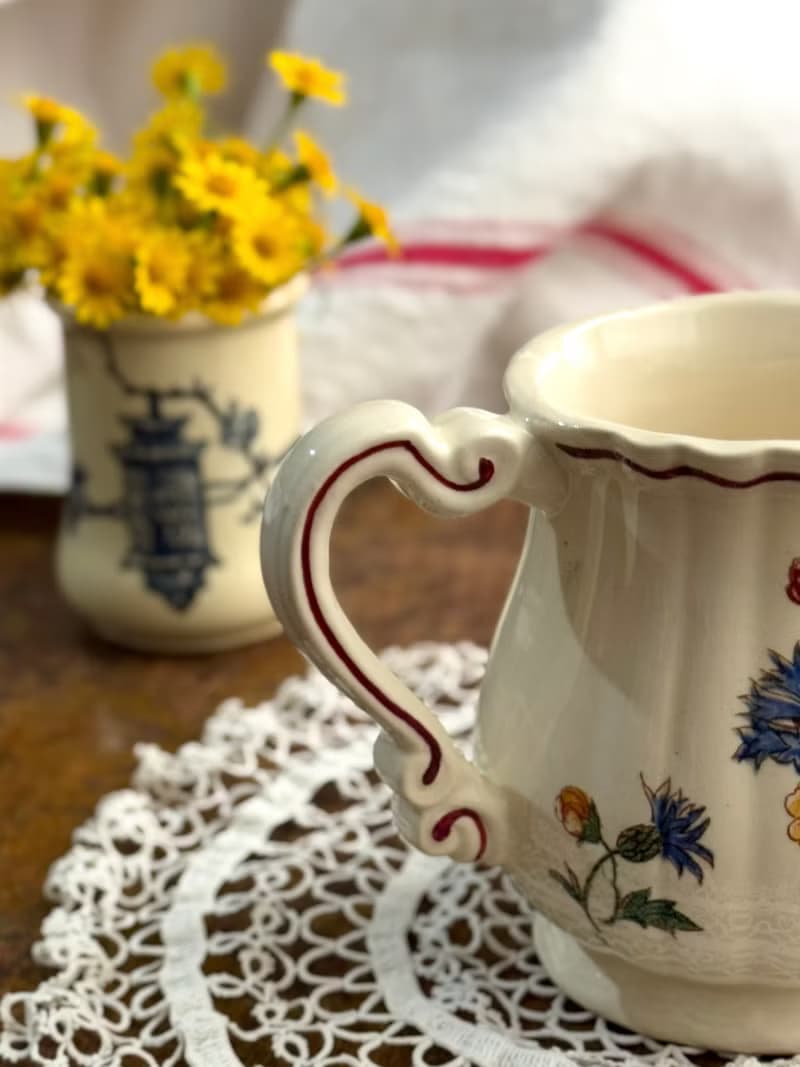 50244-迷人法國Sarreguemines AGRESTE 牛奶壺