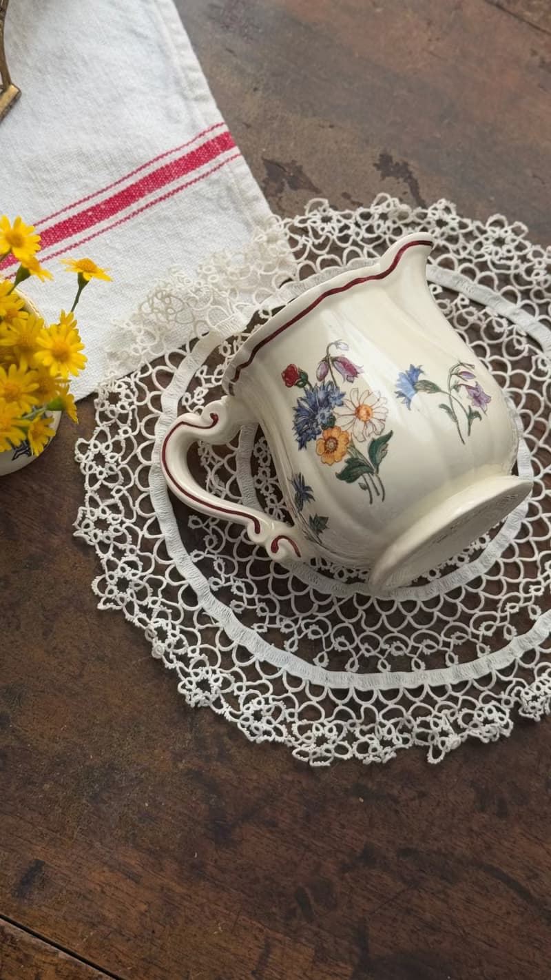 50244-迷人法國Sarreguemines AGRESTE 牛奶壺