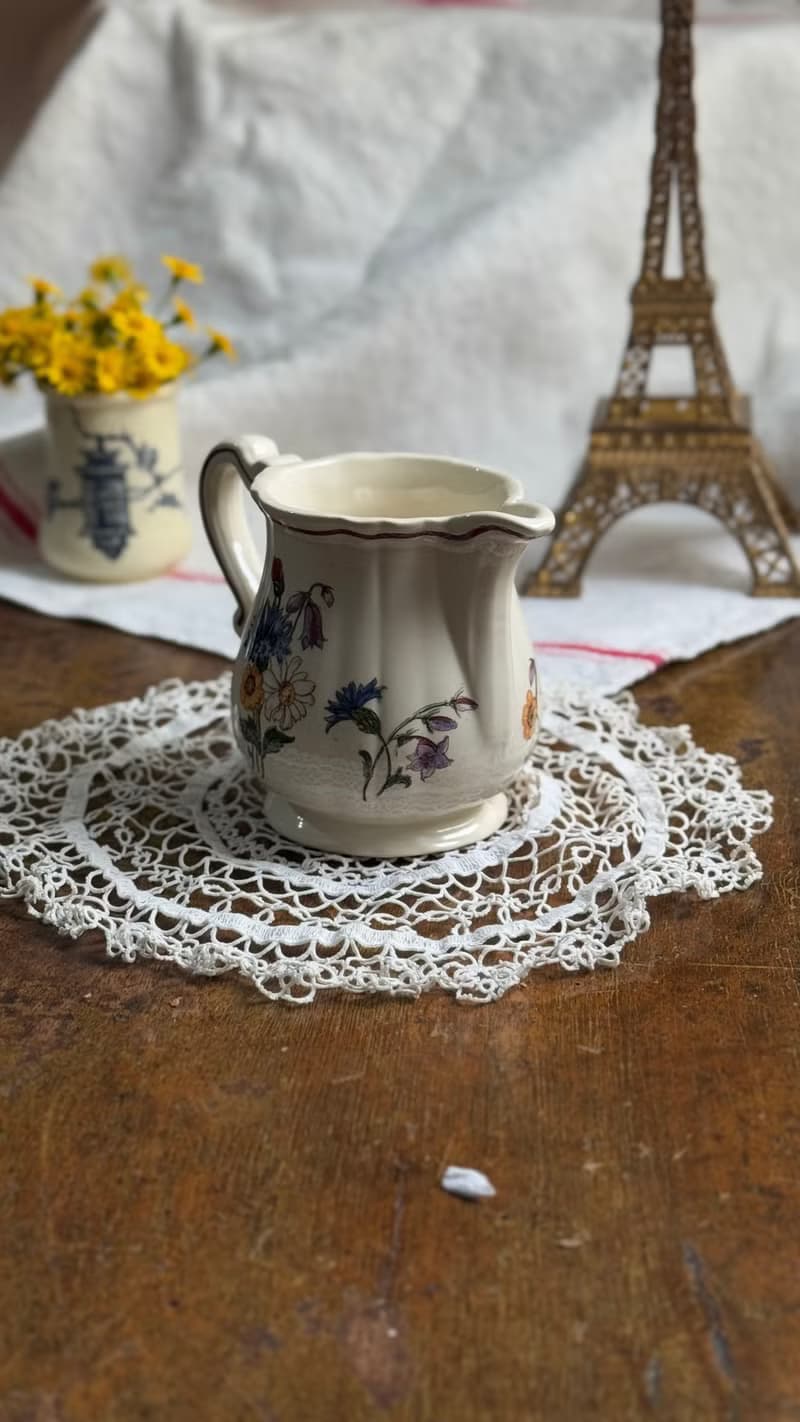 50244-迷人法國Sarreguemines AGRESTE 牛奶壺