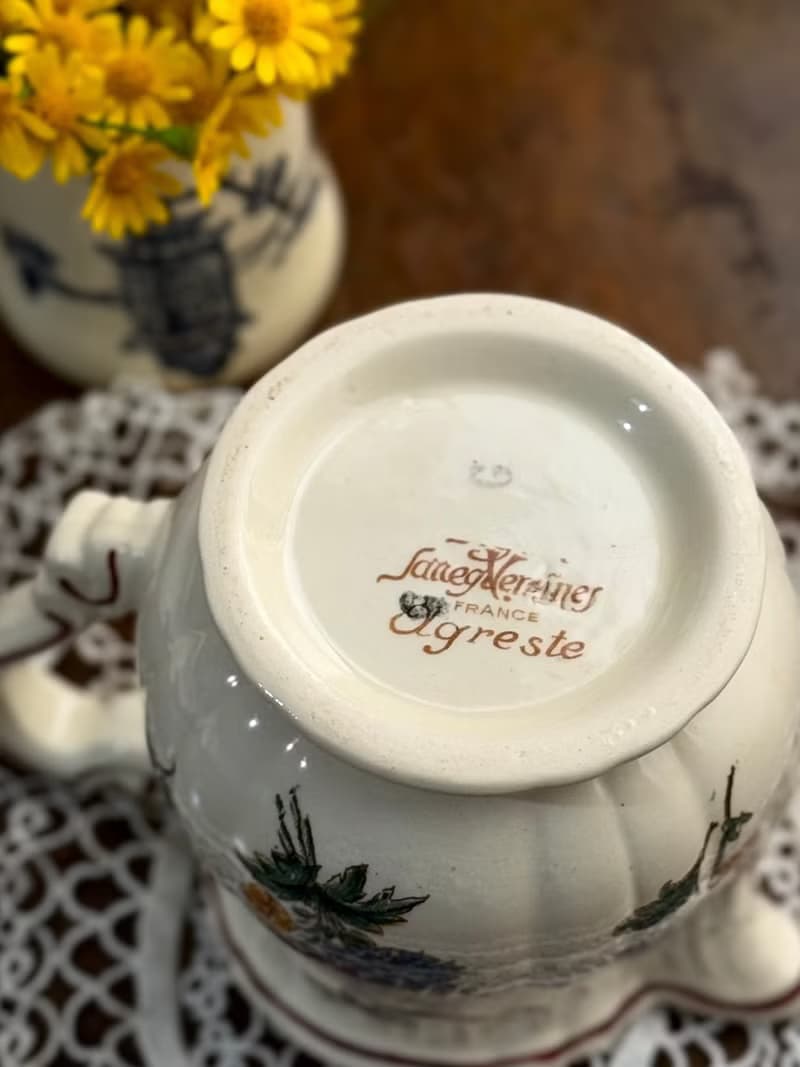 50244-迷人法國Sarreguemines AGRESTE 牛奶壺