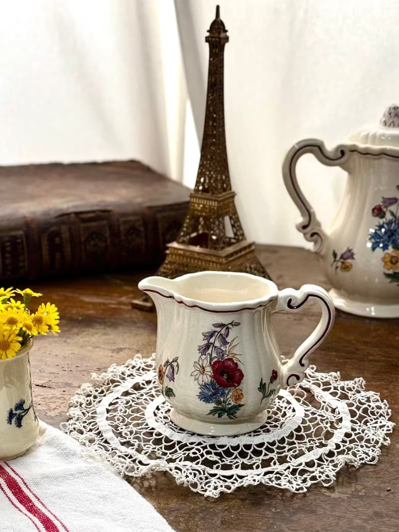 50244-迷人法國Sarreguemines AGRESTE 牛奶壺