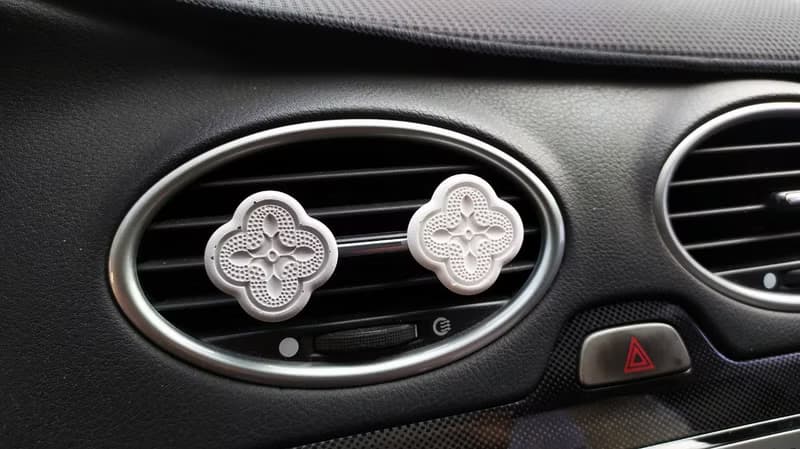 海棠花水泥車用擴香石-磁吸式 | 質感與生活的MIT