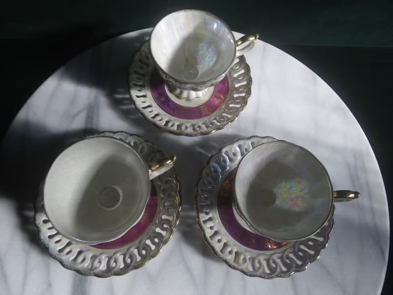 【老時光 OLD-TIME】早期歐美風格古典精美茶具組(一杯一盤為一組