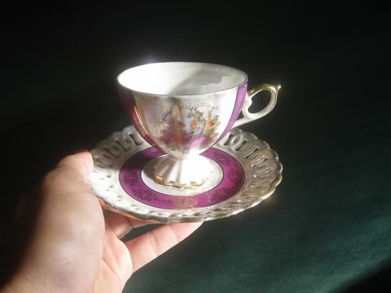 【老時光 OLD-TIME】早期歐美風格古典精美茶具組(一杯一盤為一組