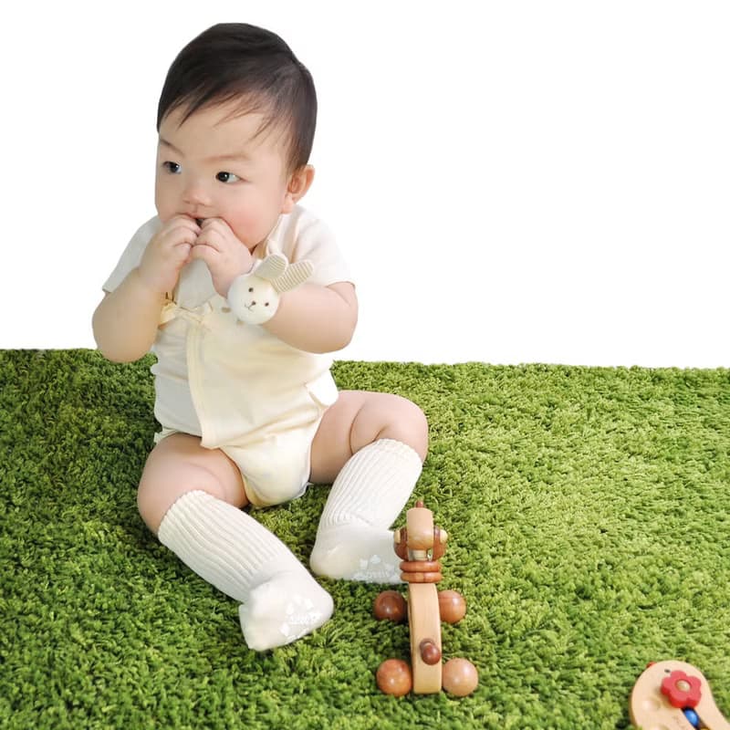 【SISSO有機棉】有機棉泡泡幼兒襪 2A