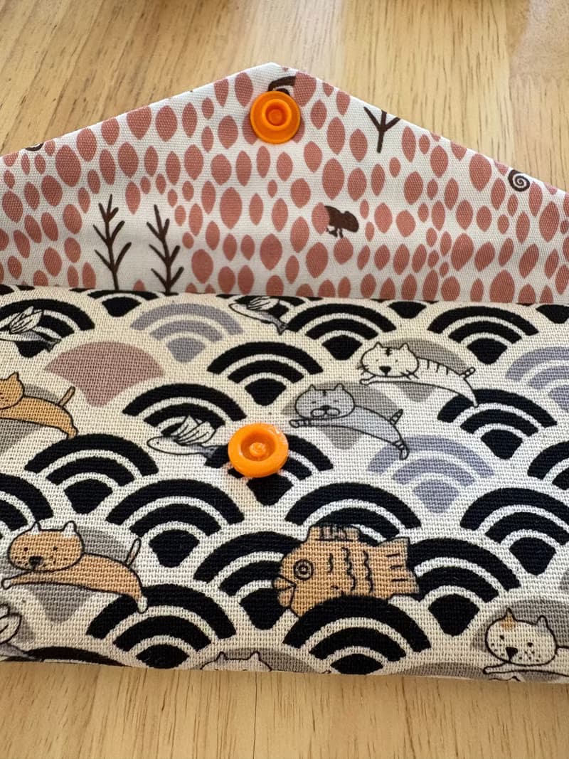 文青風環保純棉筷袋 喵喵樂悠遊 原胚咖啡 日本 潮物 收納 手作餐