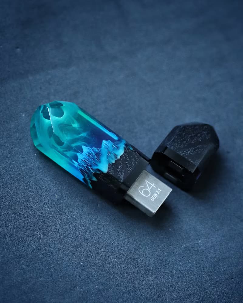 3.1 U 盤 Aurora Borealis Glow in the Dark 刻字 U 盤 3.0 USB