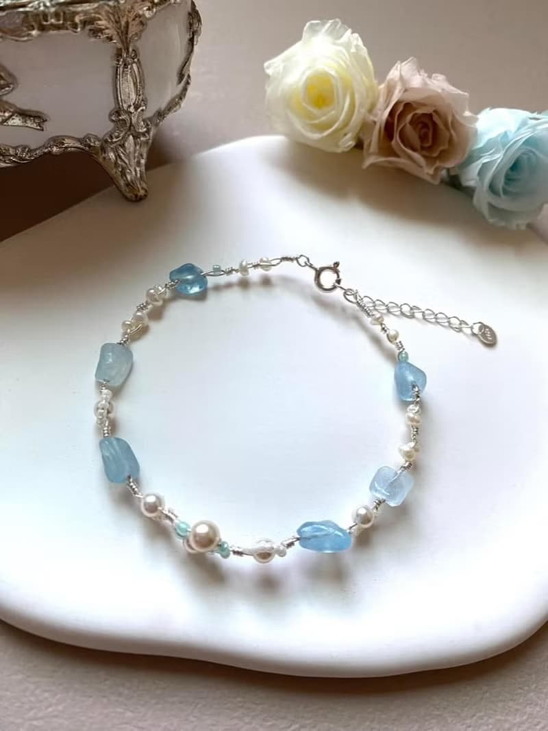 Kimiko手作飾品 海藍之心系列手鍊 A款