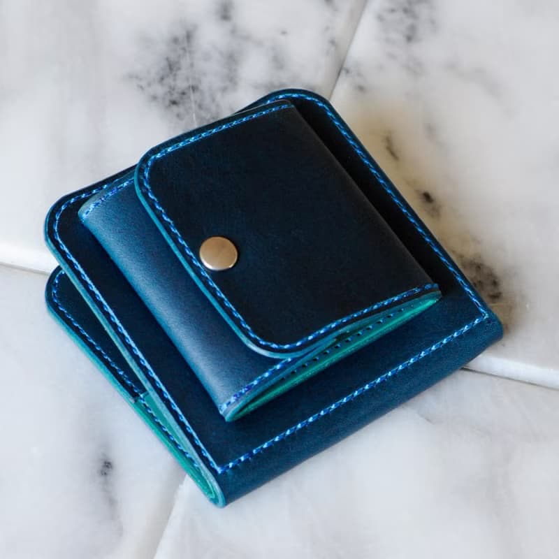 マネークリップの折財布B　No.5　ブッテーロ