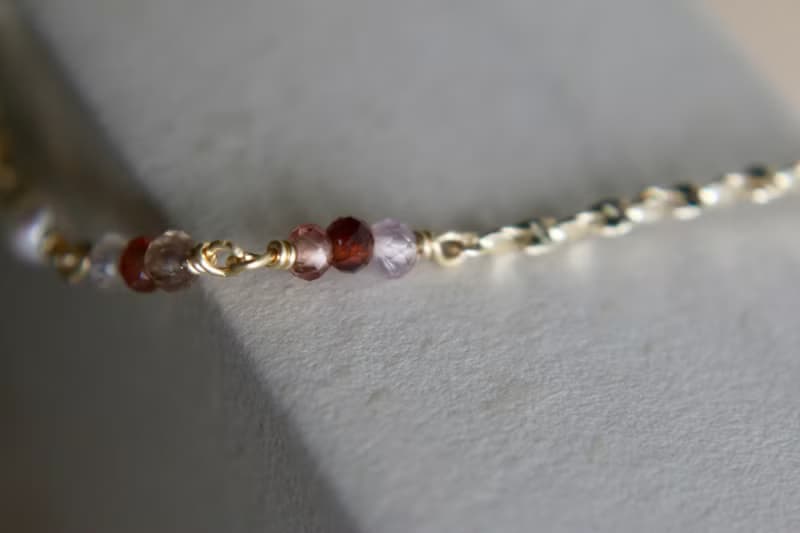 手鍊 鋯石 尖晶石 珍珠 - 神殿 -