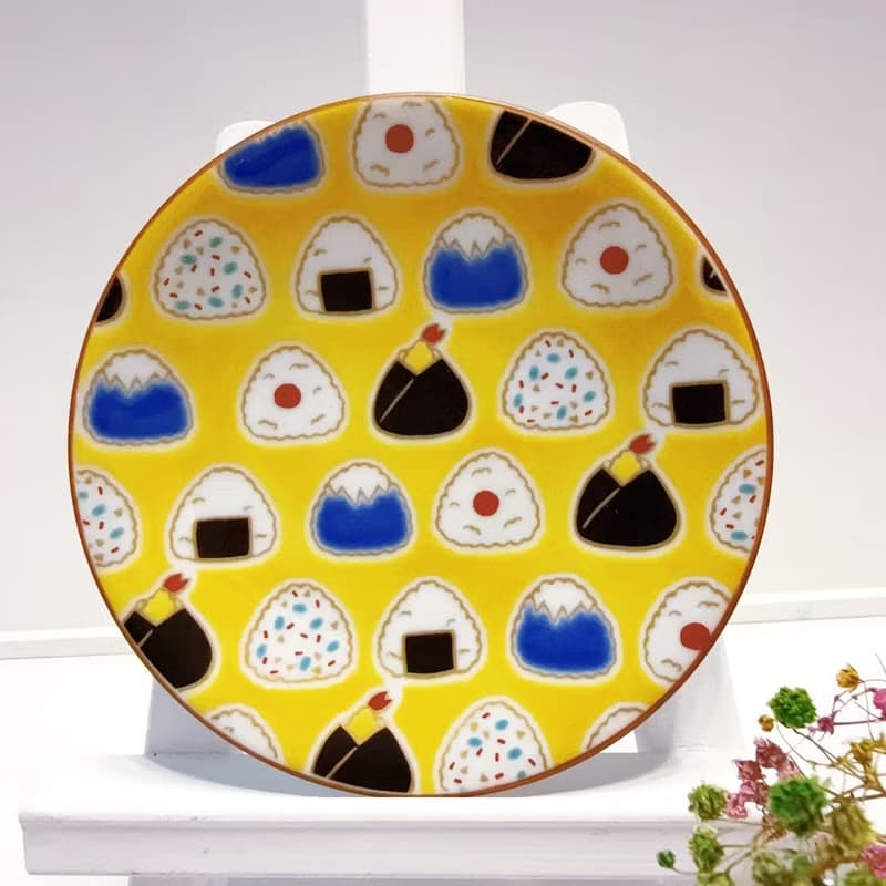 【九谷燒】青郊窯緣起小盤-飯糰