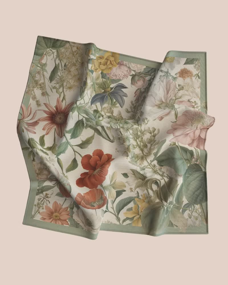 Wildflower 迷你絲巾 50 × 50 公分