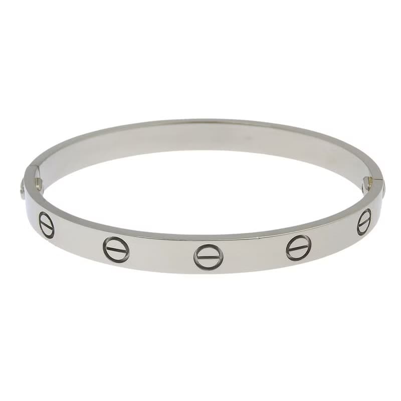 【日本直送】カルティエ CARTIER ラブブレス 旧型 ブレスレット K18WG 約32.7g レディース【中古】