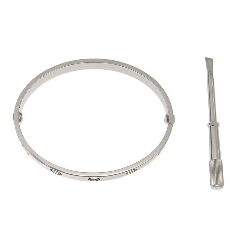 【日本直送】カルティエ CARTIER ラブブレス 旧型 ブレスレット K18WG 約32.7g レディース【中古】