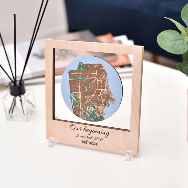 Custom City Map, Personalized Couple Gift, City Plan, New Home Owner Gift