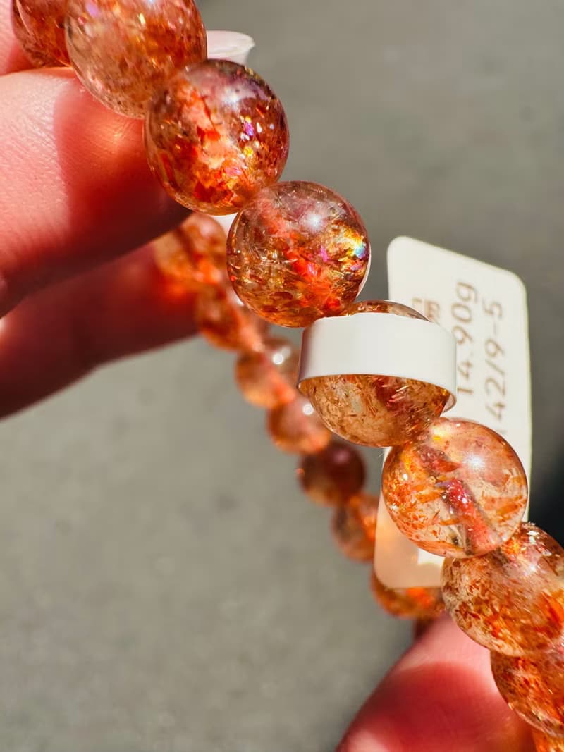 透體閃亮金太陽太陽石7.5mm14.90g化太歲事業旺財陽氣正面磁場