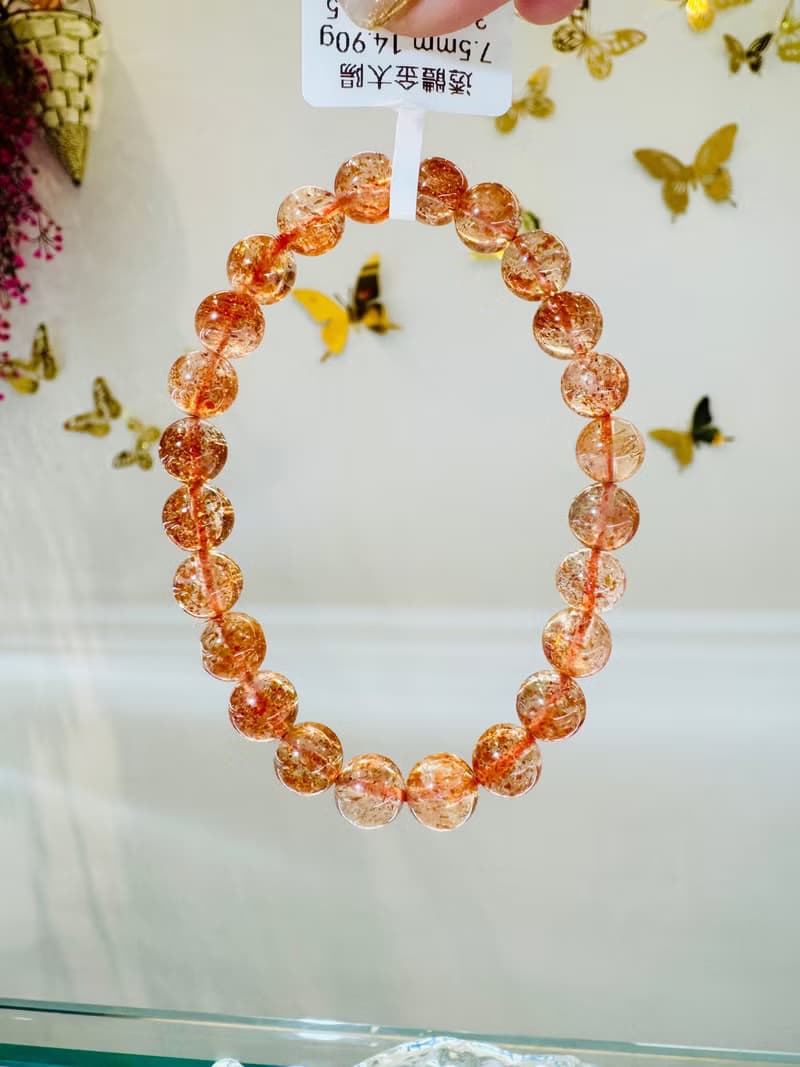 透體閃亮金太陽太陽石7.5mm14.90g化太歲事業旺財陽氣正面磁場