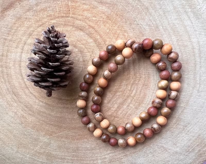 ||迷你森趣|| 森林系手環。綠檀/沈香/紫心木/金絲楠 快速出貨